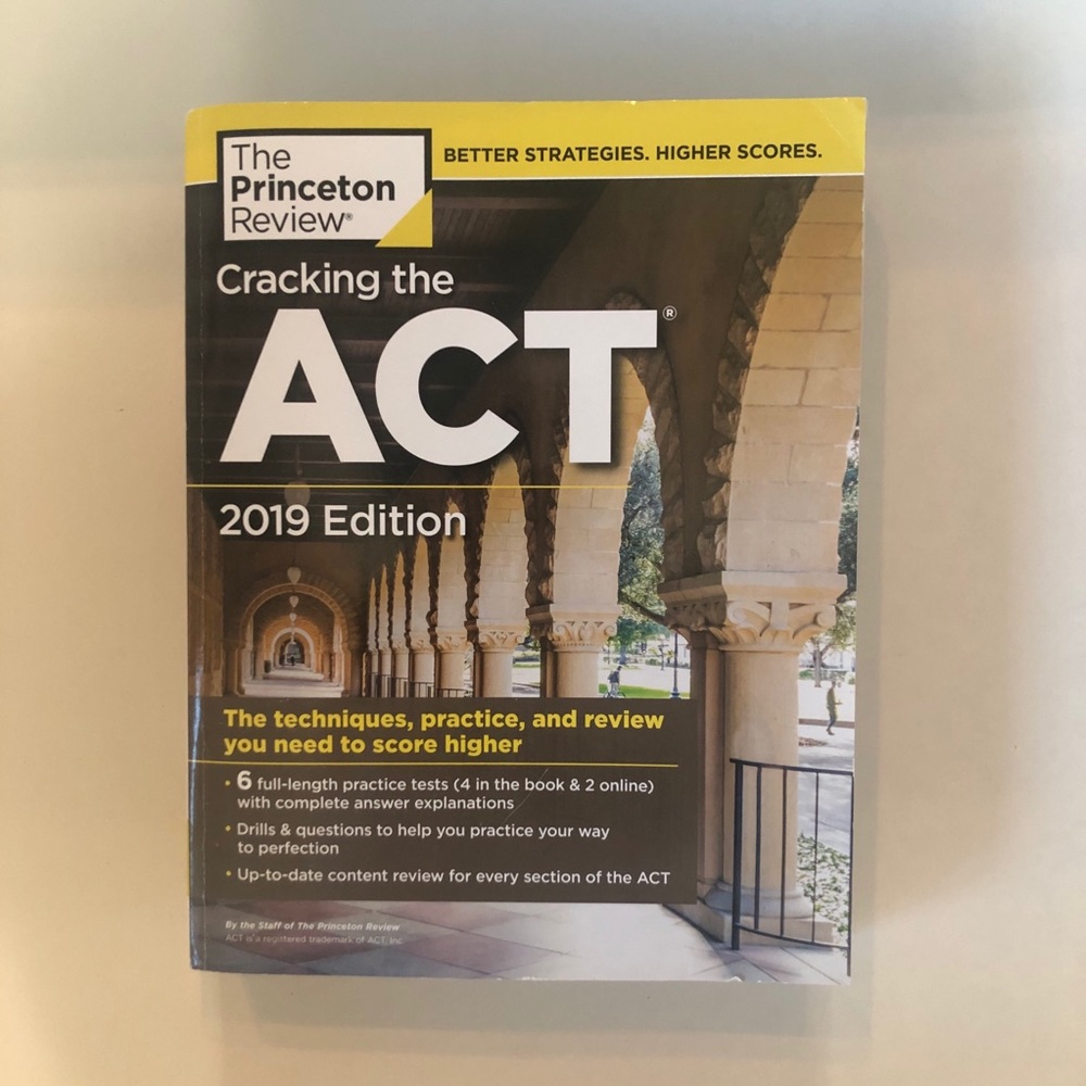 UNUSED 2019 Princeton Review ACT Book
